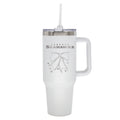  Seahawks 40oz Bow White Stainless Steel Colossal Tumbler 