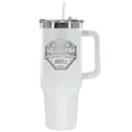 40oz White Stainless Steel Colossal Tumbler, Etched, Super Bowl 60, 2026, Seattle Seahawks