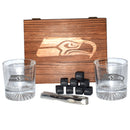 Wood Boxed Drinkware Set | Seattle Seahawks