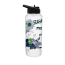 34oz Quencher Bottle, DP, Flowers Design | Seattle Seahawks