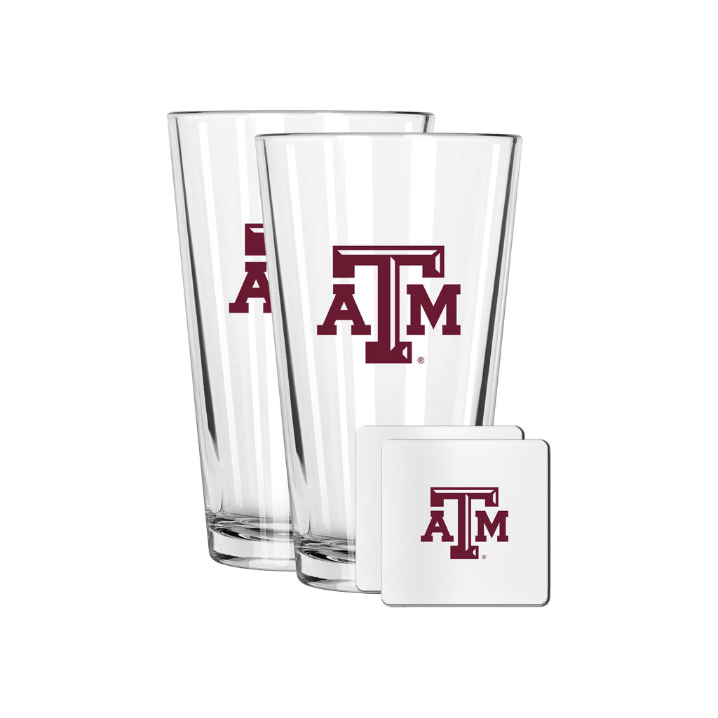 2 Pack Pint and Coasters set | Texas A&M University