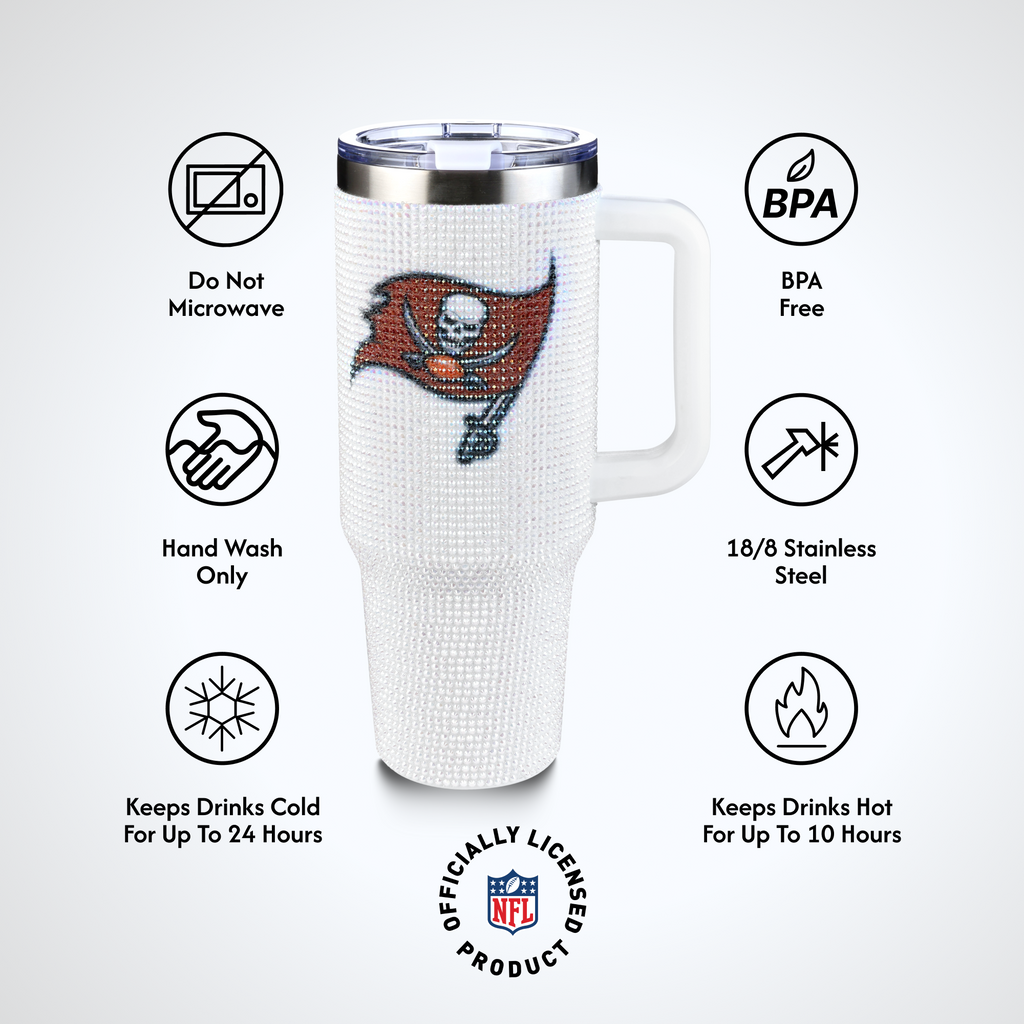 40oz Bling Collosal Tumbler | Tampa Bay Buccaneers
