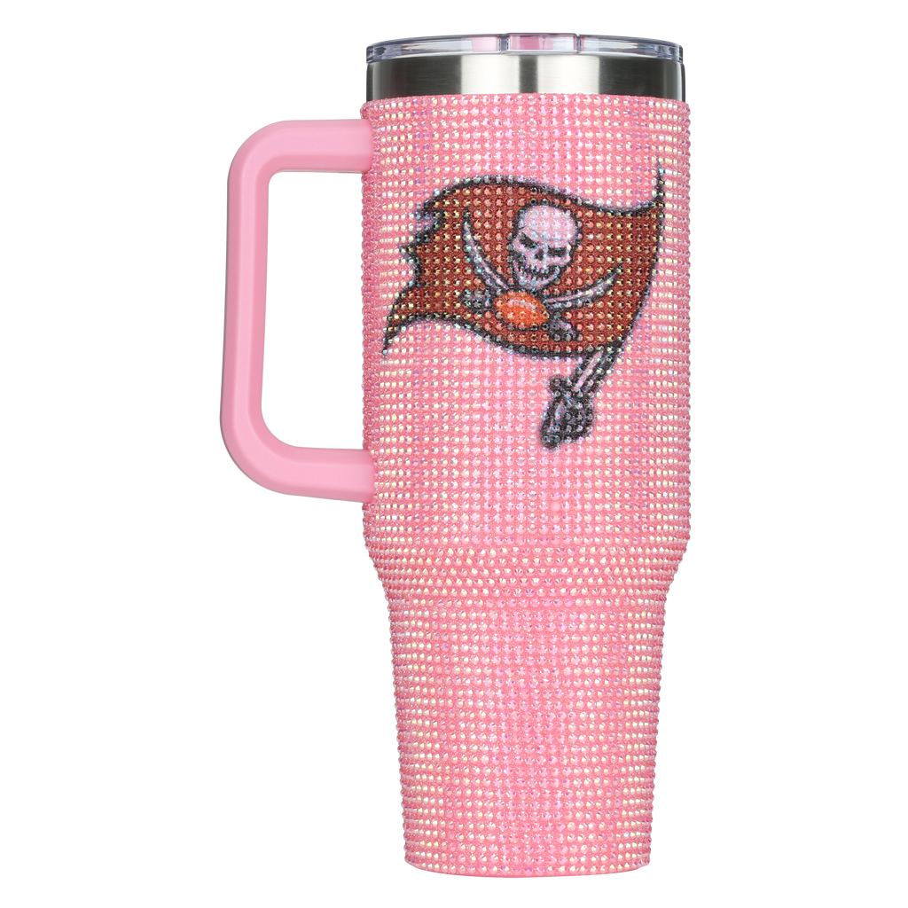40oz Pink Bling Game Day Tumbler I | Tampa Bay Buccaneers