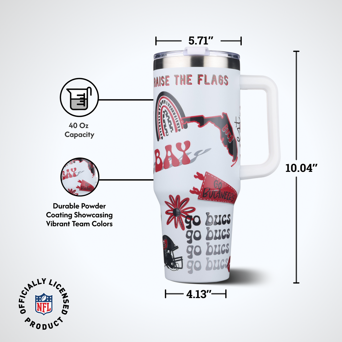 40oz Team Spirit Game Day Tumbler I | Tampa Bay Buccaneers
