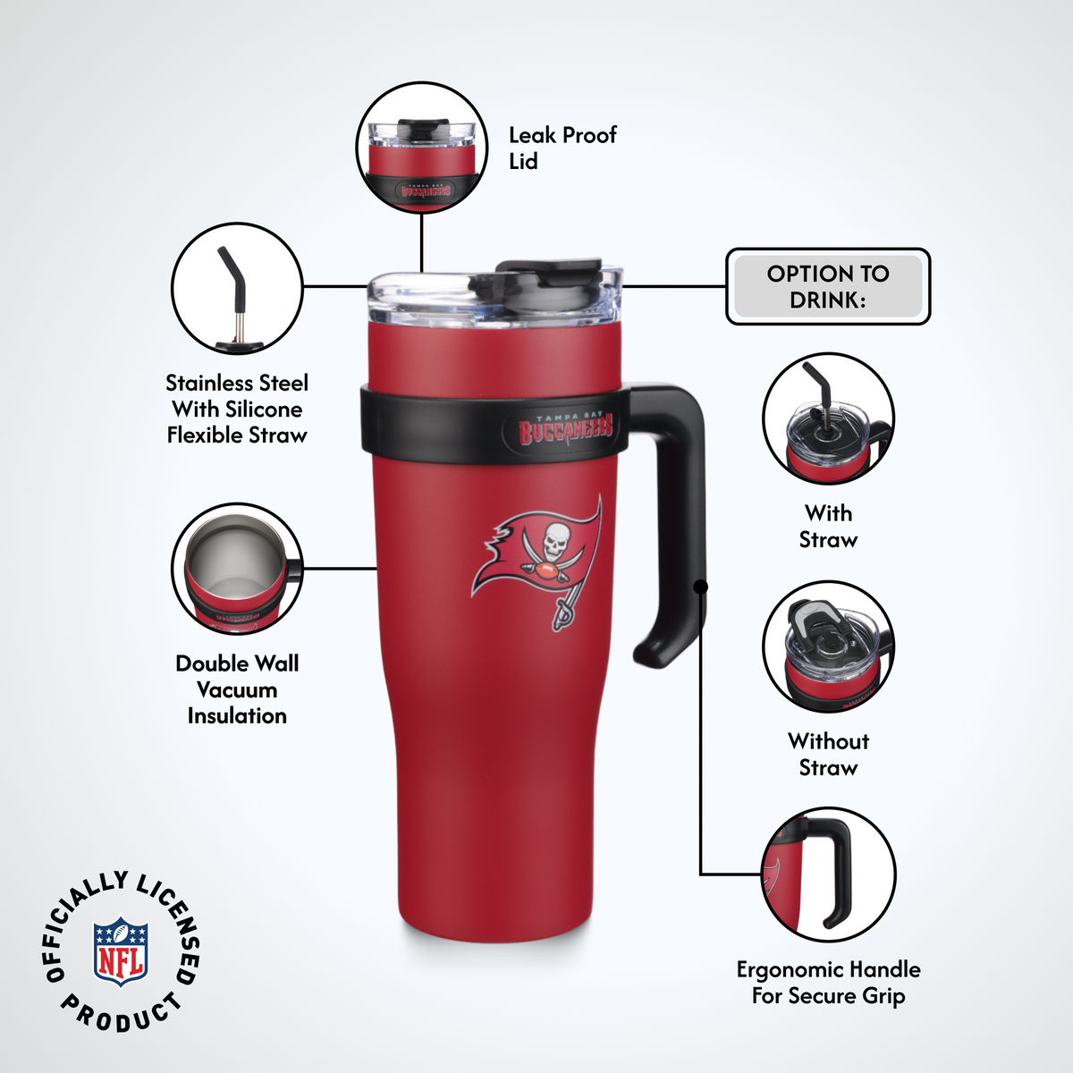 40oz Slim Tumbler I | Tampa Bay Buccaneers