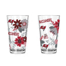 2pk 16oz Pint Glass, DP, Flowers | Tampa Bay Buccaneers