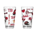 2pk 16oz Pint Glass, DP, Loco Design | Tampa Bay Buccaneers