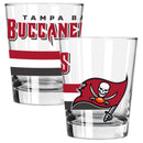 2pk 15oz Old Fashion Glass Big Stripes Design | Tampa Bay Buccaneers