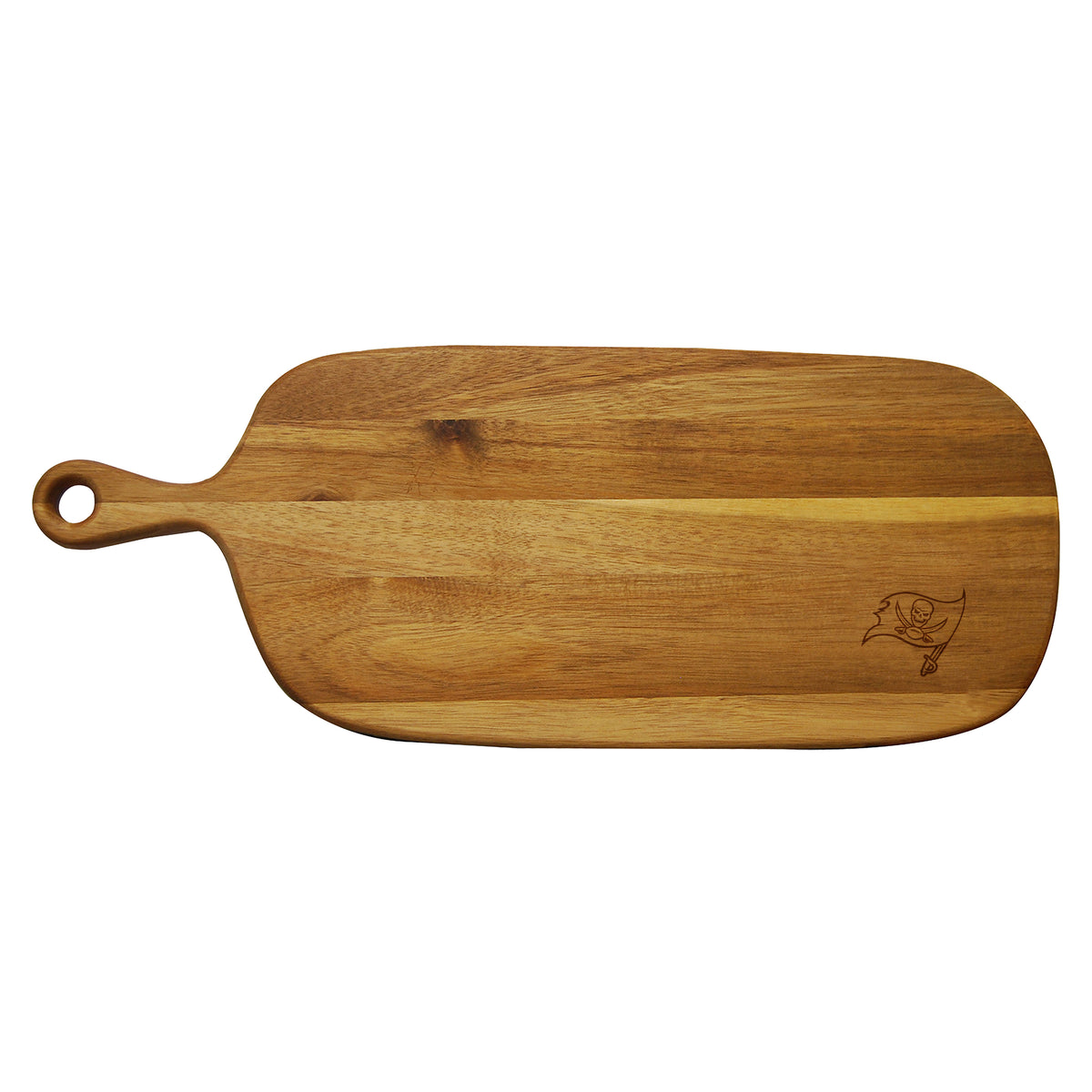 Personalized Acacia Paddle Cutting & Serving Board | Tampa Bay Buccaneers