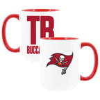 2pk 15oz White Mug Logo + Wordmark | Tampa Bay Buccaneers