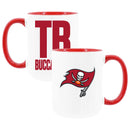 2pk 15oz White Mug Logo + Wordmark | Tampa Bay Buccaneers