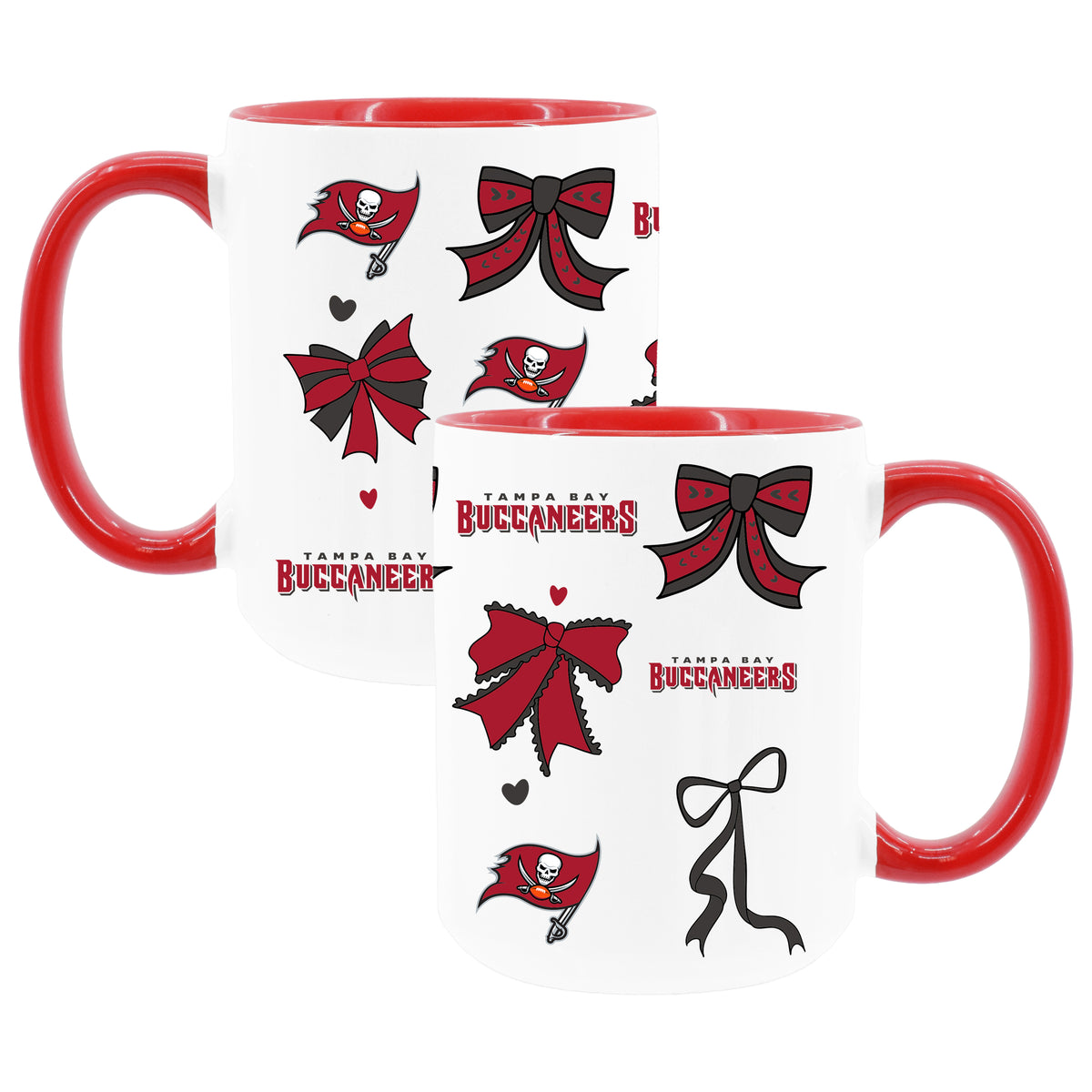 Buccaneers 2pk 15oz Bow Coffee Mug 
