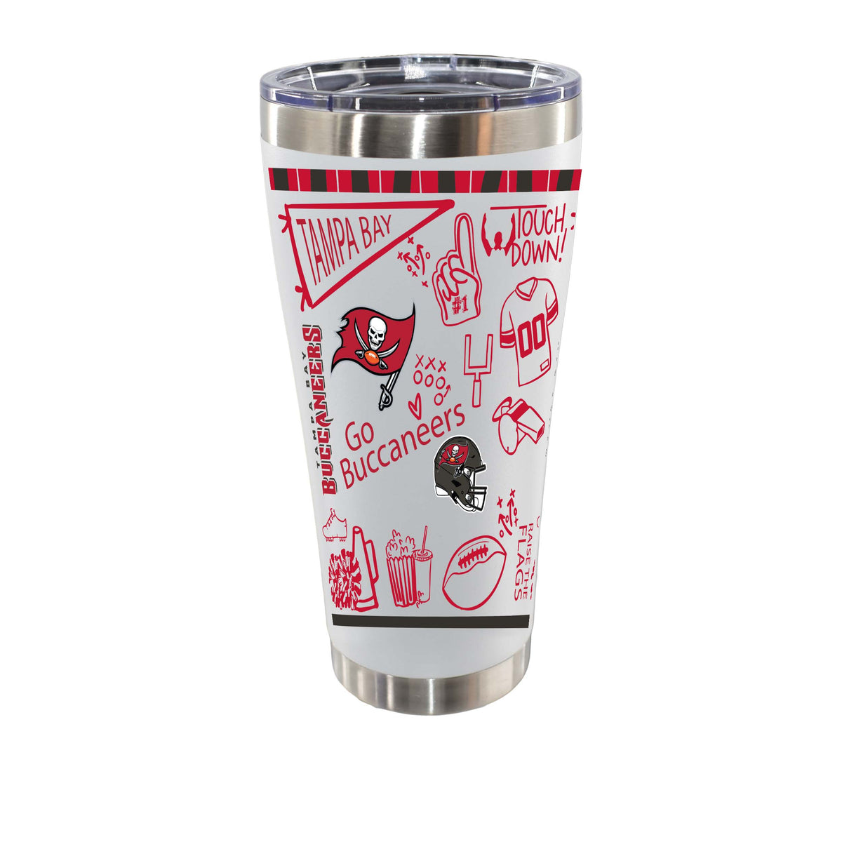 Sketchpad Design 30oz SS Tumbler | Tampa Bay Buccaneers