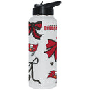  Buccaneers 34oz Bow White Quencher Water Bottle 