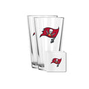 2 Pack Pint and Coasters Set| Tampa Bay Buccaneers