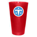 16oz Team Color Frosted Glass | Tennessee Titans