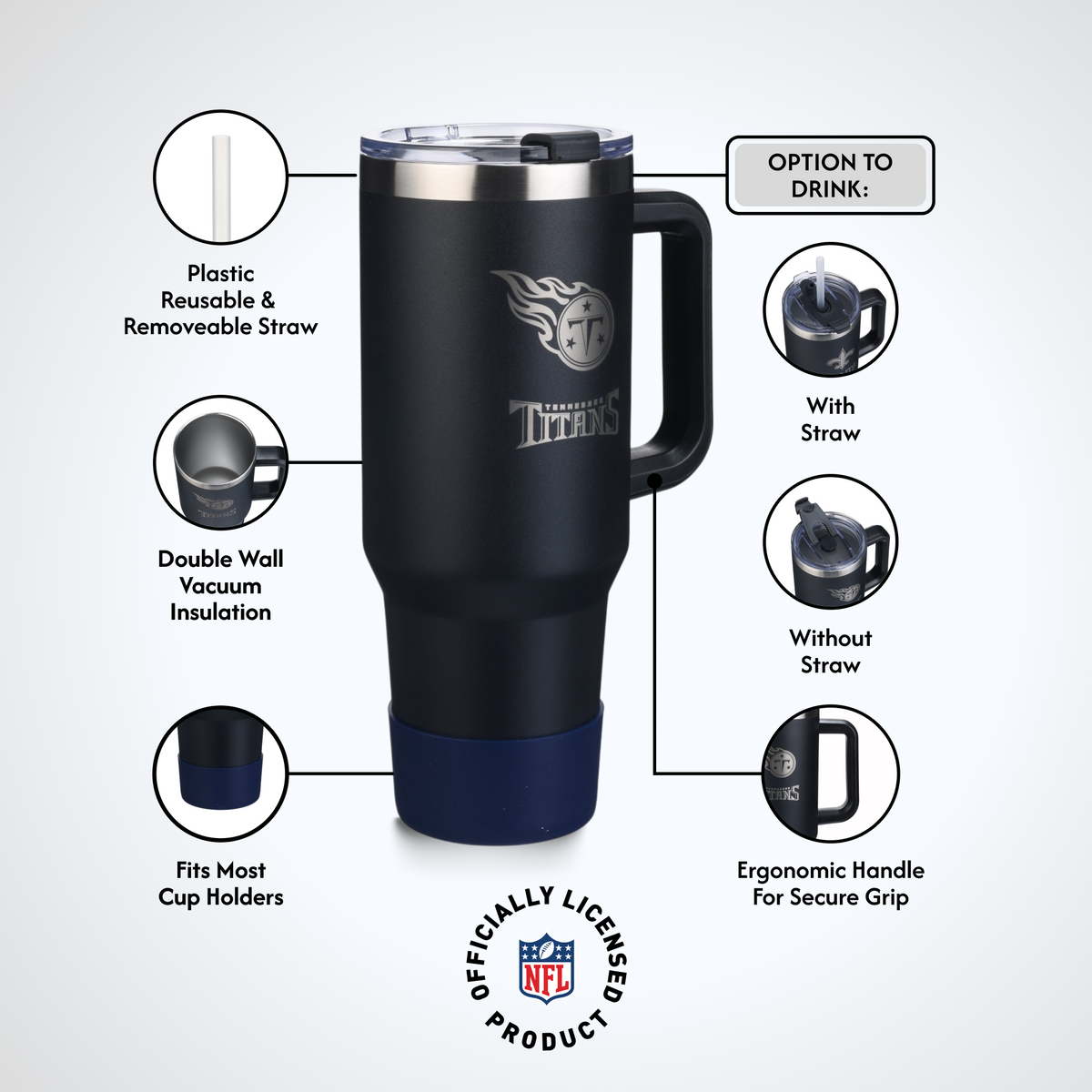 40 OZ Game Day Tumbler I | Tennessee Titans