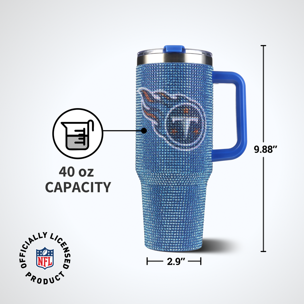 40oz TC Bling Game Day Tumbler I | Tennessee Titans