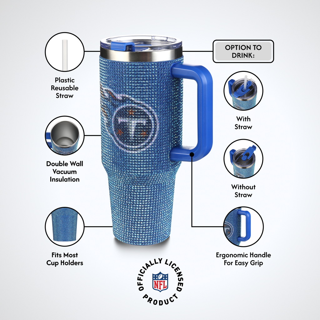 40oz TC Bling Game Day Tumbler I | Tennessee Titans