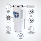 40oz Bling Collosal Tumbler | Tennessee Titans