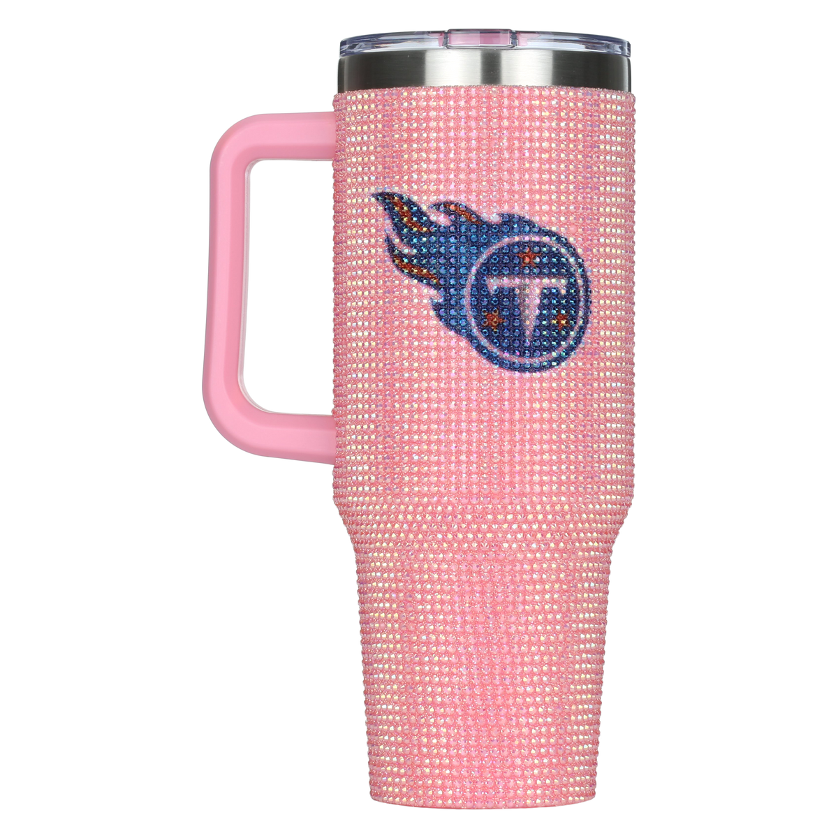 40oz Pink Bling Game Day Tumbler I | Tennessee Titans