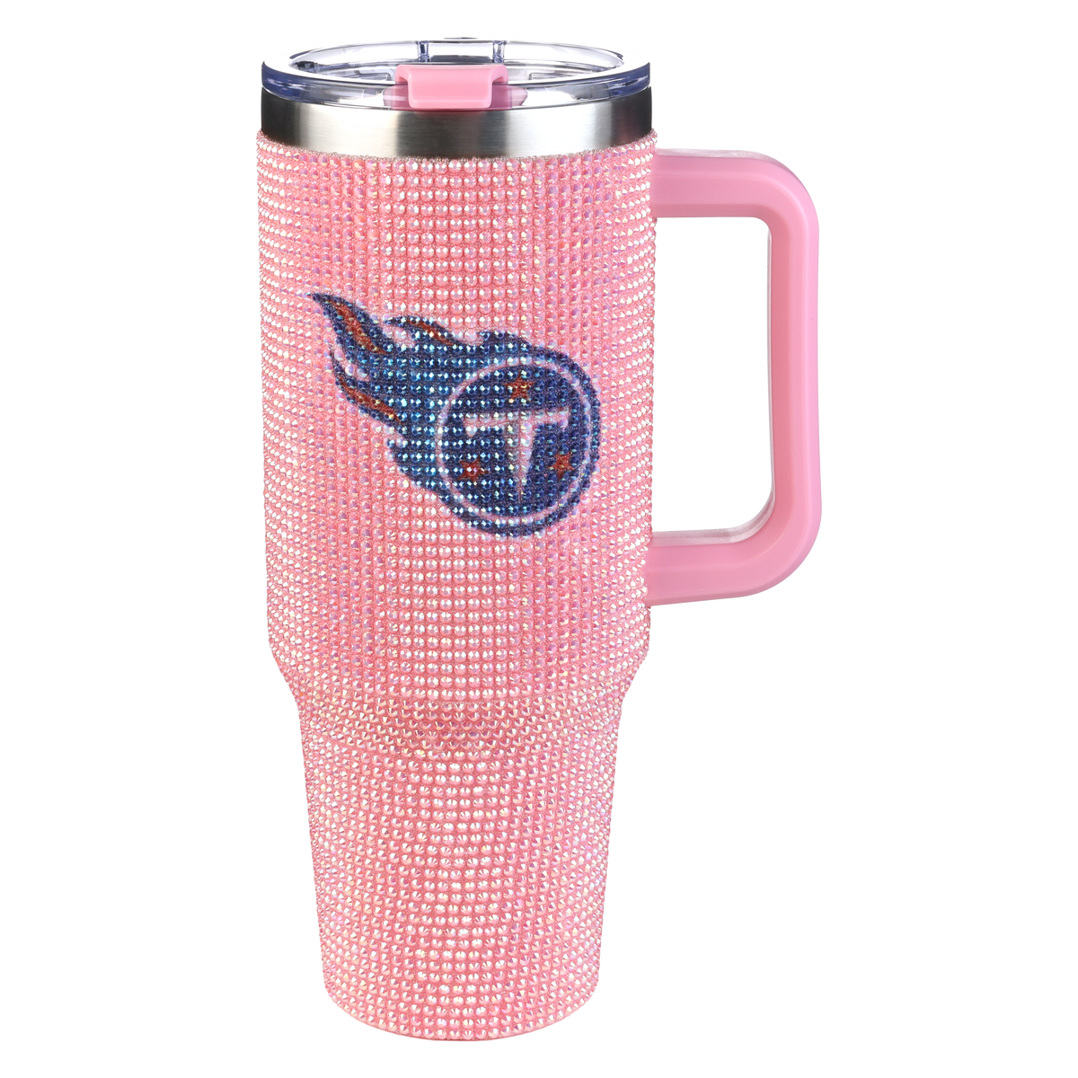 40oz Pink Bling Game Day Tumbler I | Tennessee Titans