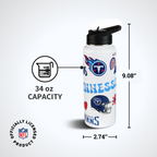 34oz Team Spirit Water Bottle I | Tennessee Titans