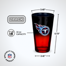 2-Pack Ombre Pint Glasses | Tennessee Titans