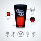2-Pack Ombre Pint Glasses | Tennessee Titans
