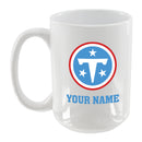 15oz White Personalized Ceramic Mug | Tennessee Titans