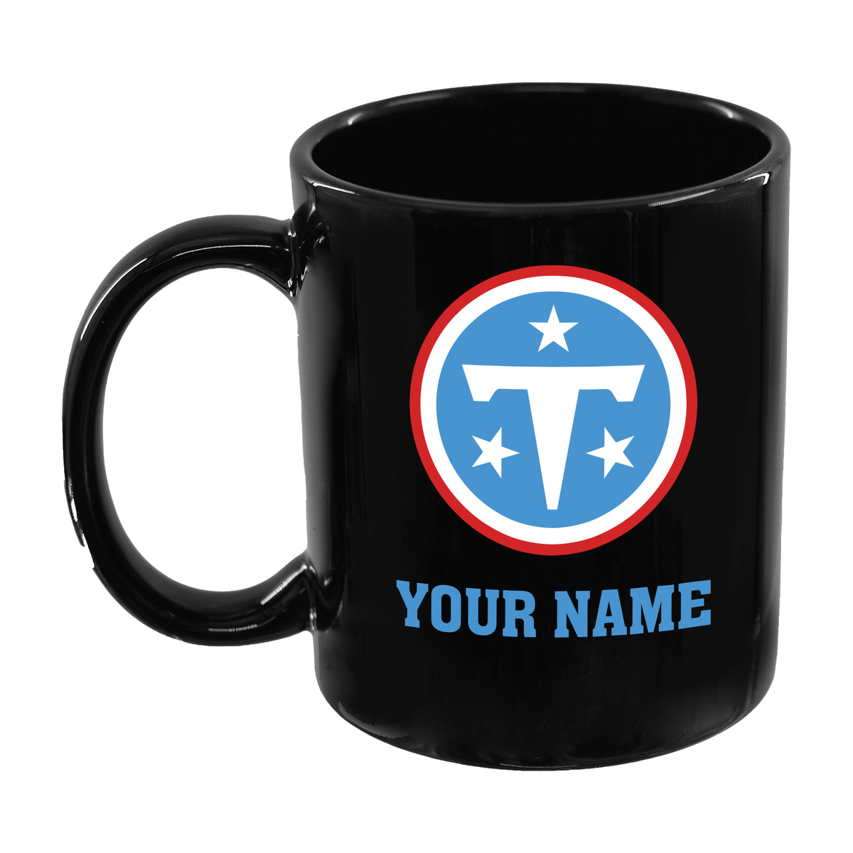 11oz Black Personalized Ceramic Mug | Tennessee Titans