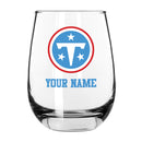 15oz Personalized Stemless Glass | Tennessee Titans