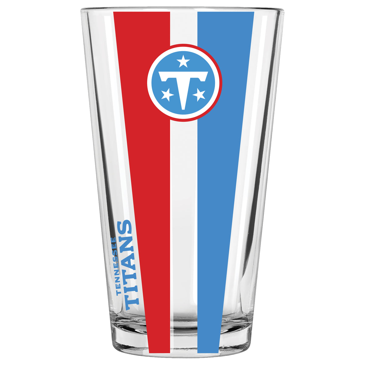 16oz Decal Pint Glass w/Large Vertical Paint | Tennessee Titans