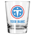 15oz Personalized Double Old Fashion Glass | Tennessee Titans