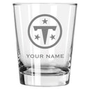 15oz Personalized Double Old-Fashioned Glass | Tennessee Titans