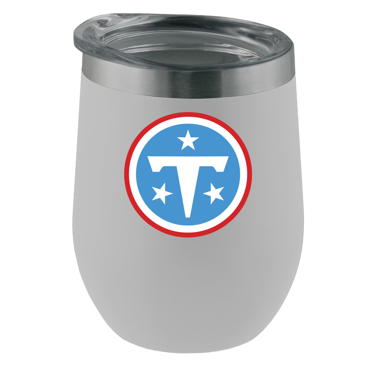 12oz White Stainless Steel Stemless Tumbler | Tennessee Titans