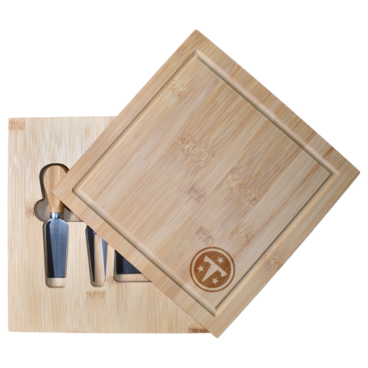 Bamboo Cutting Board with Utensils | Tennessee Titans