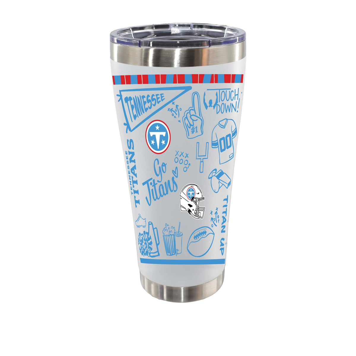Sketchpad Design 30oz SS Tumbler | Tennessee Titans