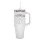  Titans 40oz Bow White Stainless Steel Colossal Tumbler 
