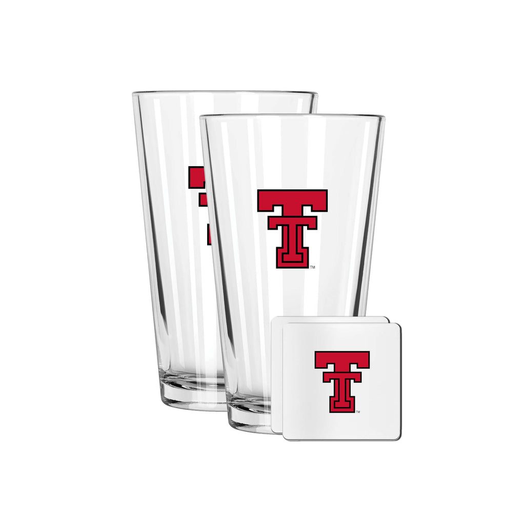 2 Pack Pint and Coasters set  | Texas Tech University