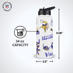 34oz Team Spirit Water Bottle I | Minnesota Vikings
