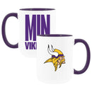2pk 15oz White Mug Logo + Wordmark | Minnesota Vikings