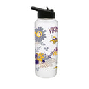34oz Quencher Bottle, DP, Flowers Design | Minnesota Vikings