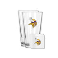 2 Pack Pint and Coasters Set | Minnesota Vikings