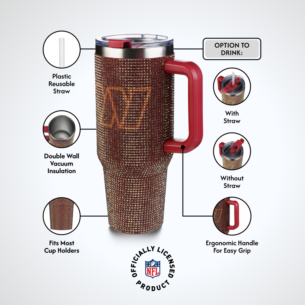 40oz TC Bling Game Day Tumbler I | Washington Commanders