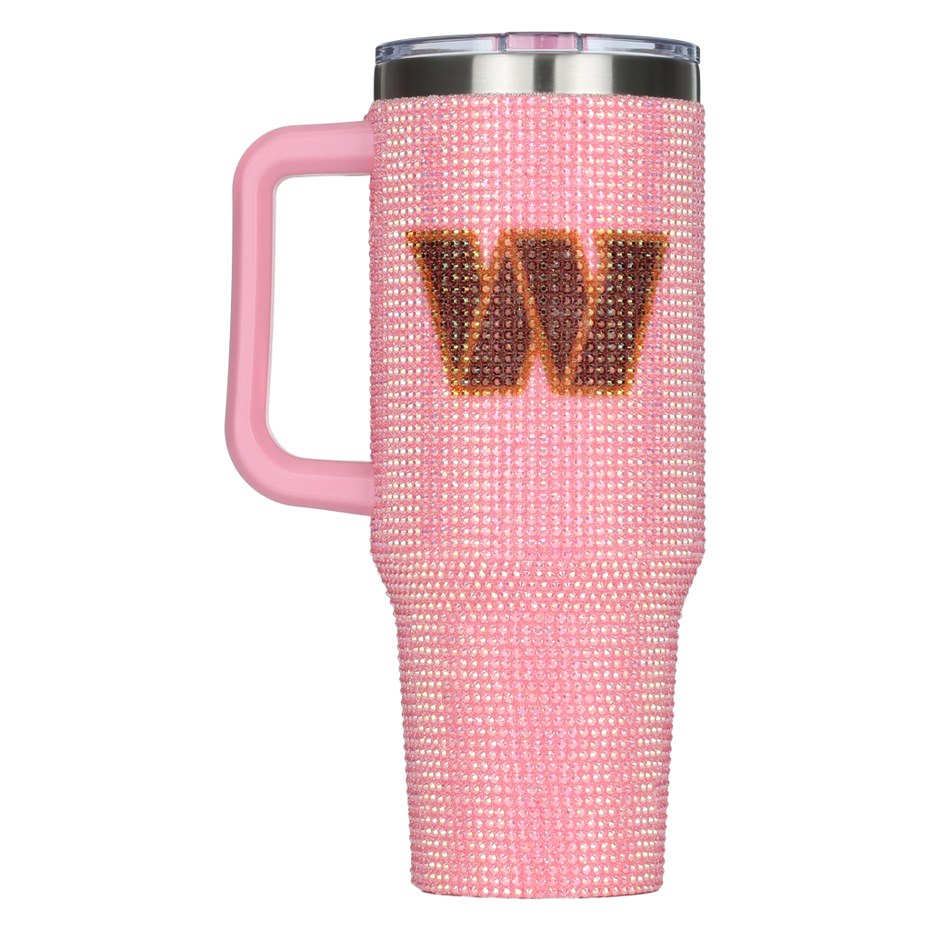 40oz Pink Bling Game Day Tumbler I | Washington Commanders