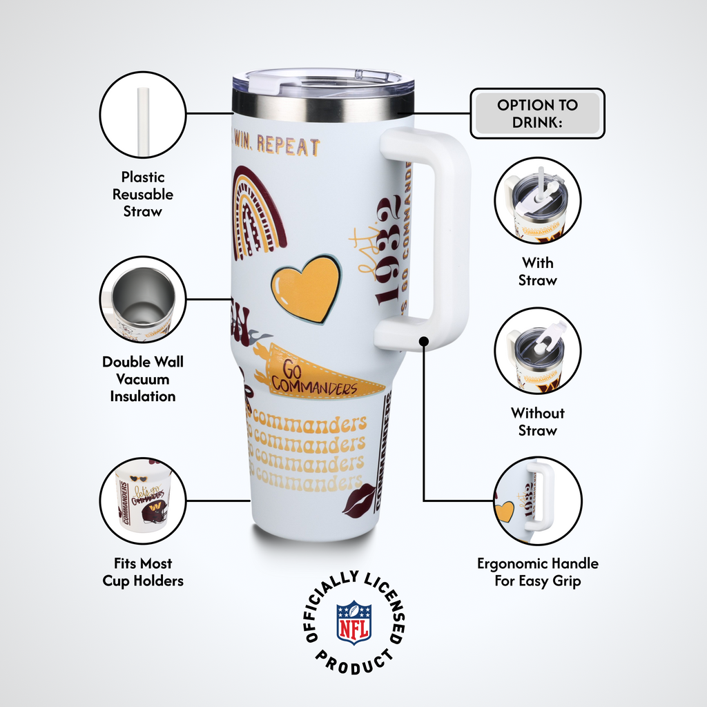 40oz Team Spirit Game Day Tumbler I | Washington Commanders