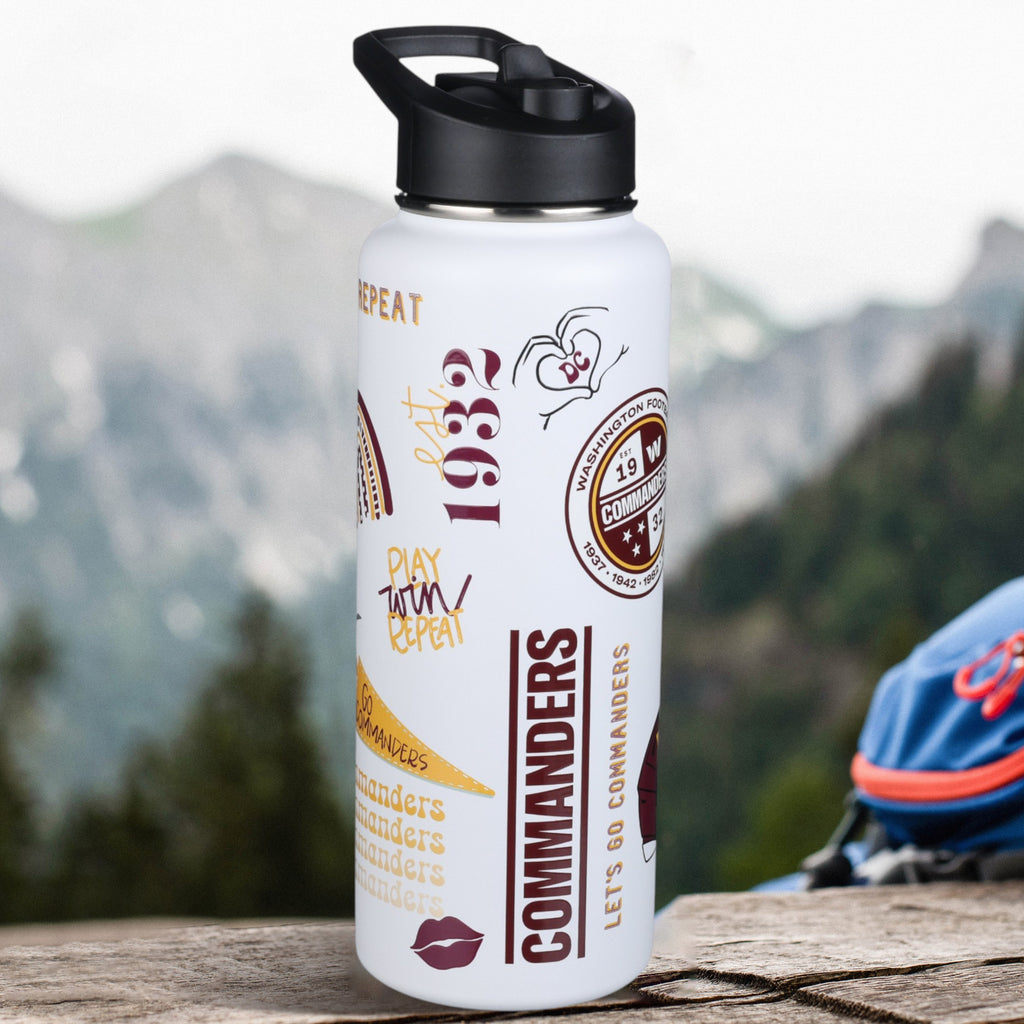 34oz Team Spirit Water Bottle I | Washington Commanders