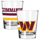 2pk 15oz Stemless Wine Glass Classic Crew Design | Washington Commanders