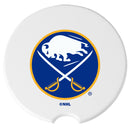 2pk Ceramic Travel Coaster Set, Flatbed Print, Buffalo Sabres